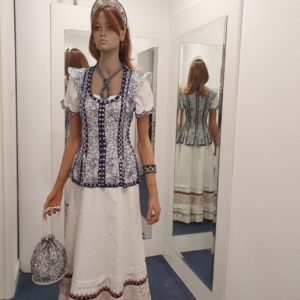 Traje Medieval Campesina Azul