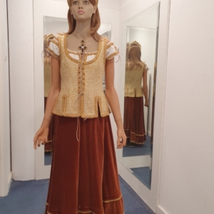 Traje Medieval Campesina burguesa de Paseo
