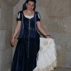 Traje Medieval Modista de la realeza