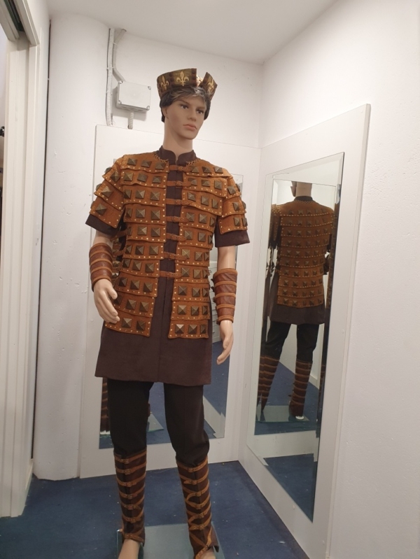 Traje Medieval Sequito de Robin Hood